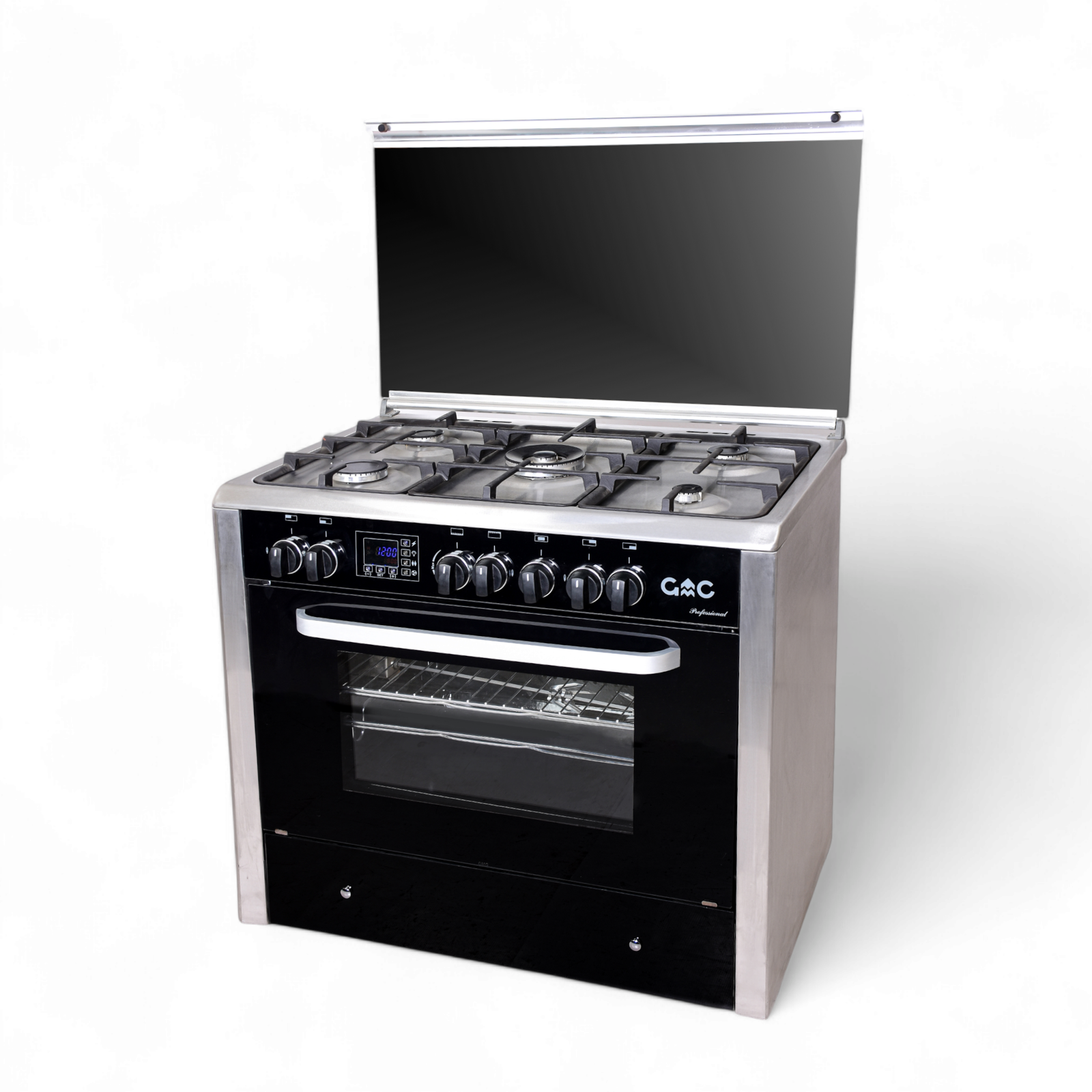 بوتاجاز جي ام سي 5 شعلة اسود زجاجي - الصورة 3